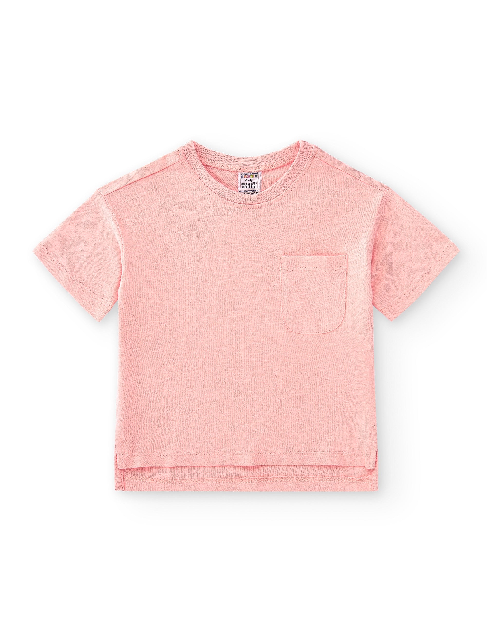 Camiseta de bebé rosa VERANO/Charanga