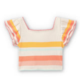 Camiseta de niña listado VERANO/Outlet
