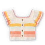 Camiseta de niña listado VERANO/Outlet