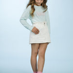 Camiseta de niña aguamarina VERANO/Charanga