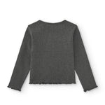 Camiseta de niña antracita mensaje Charanga