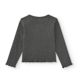 Camiseta de niña antracita mensaje Charanga