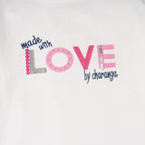 Camiseta de niña blanco VERANO/Outlet