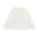 Camiseta de niña en color crudo con dibujo de brujas Charanga