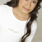 Camiseta de niña en color crudo cute girls Charanga