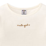Camiseta de niña en color crudo cute girls Charanga
