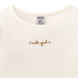 Camiseta de niña en color crudo cute girls Charanga