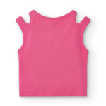 Camiseta de niña fucsia VERANO/Charanga