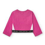 crop top fucsia cómodo, flexible y elástico
