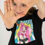 Camiseta de niña negro VERANO/Outlet