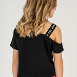 Camiseta de niña negro VERANO/Outlet