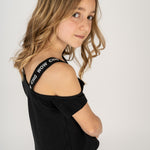 Camiseta de niña negro VERANO/Outlet