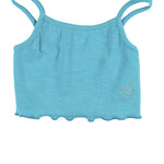 Camiseta de niña turquesa VERANO/Charanga