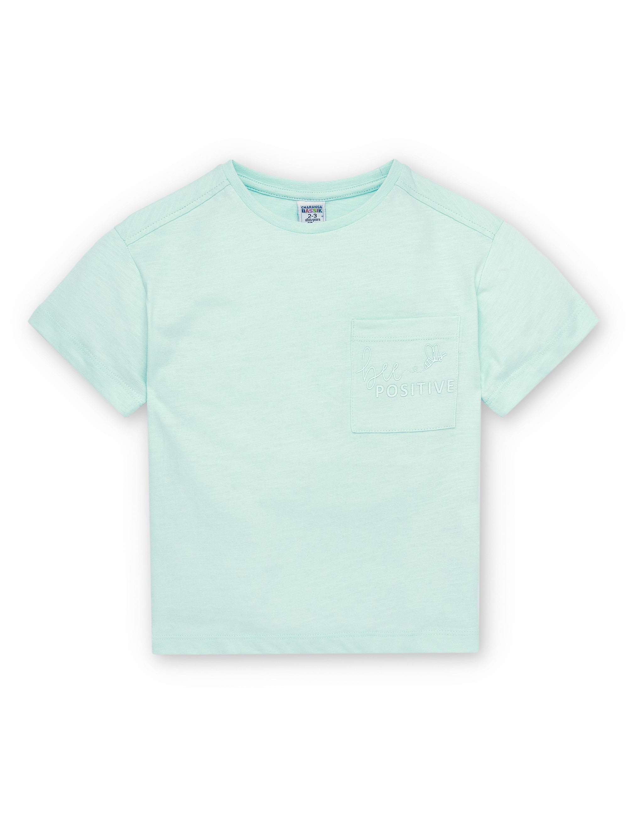 Camiseta de niño aguamarina VERANO/Charanga