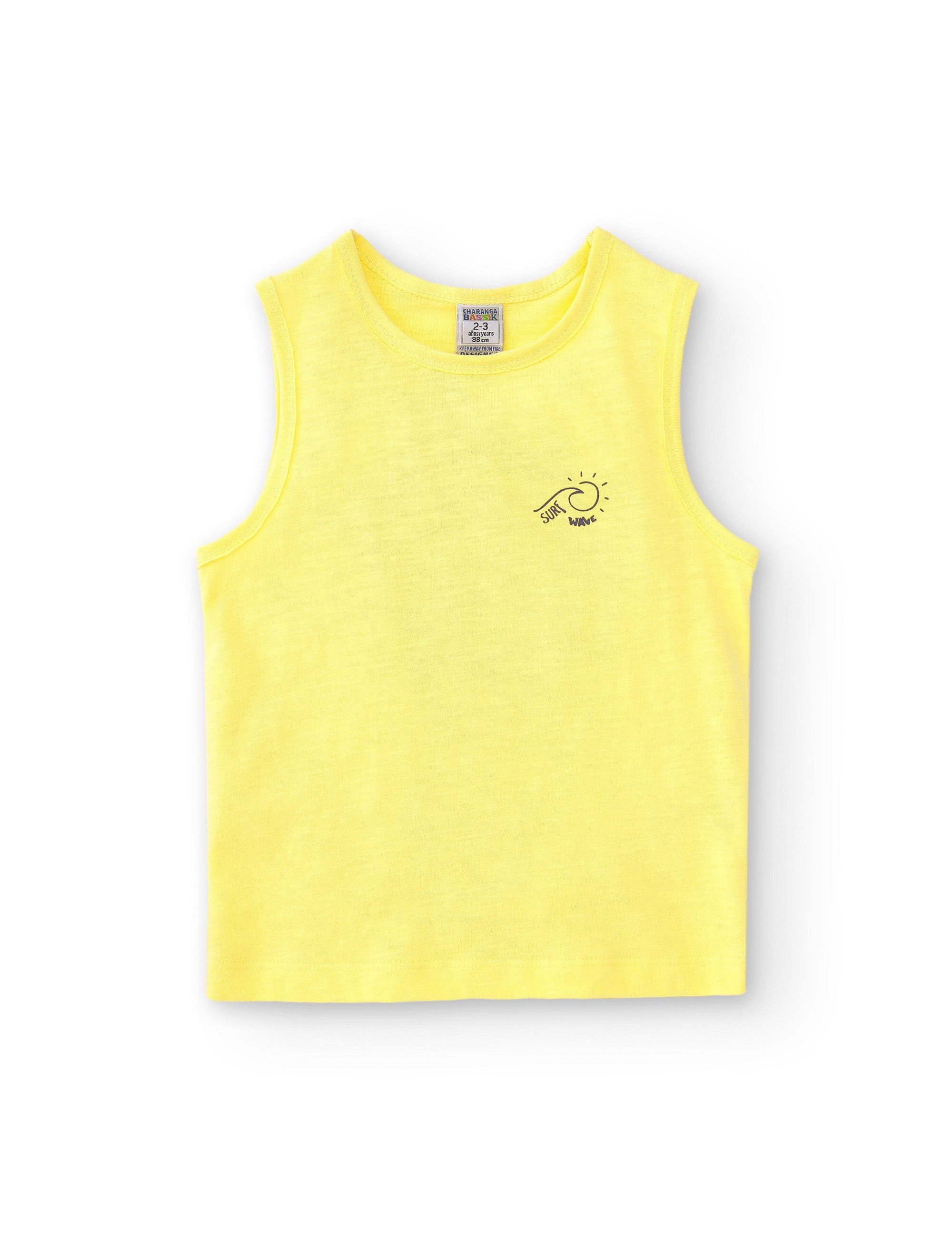 Camiseta de niño amarillo VERANO/Charanga