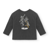 Camiseta de niño en color antracita skate Charanga
