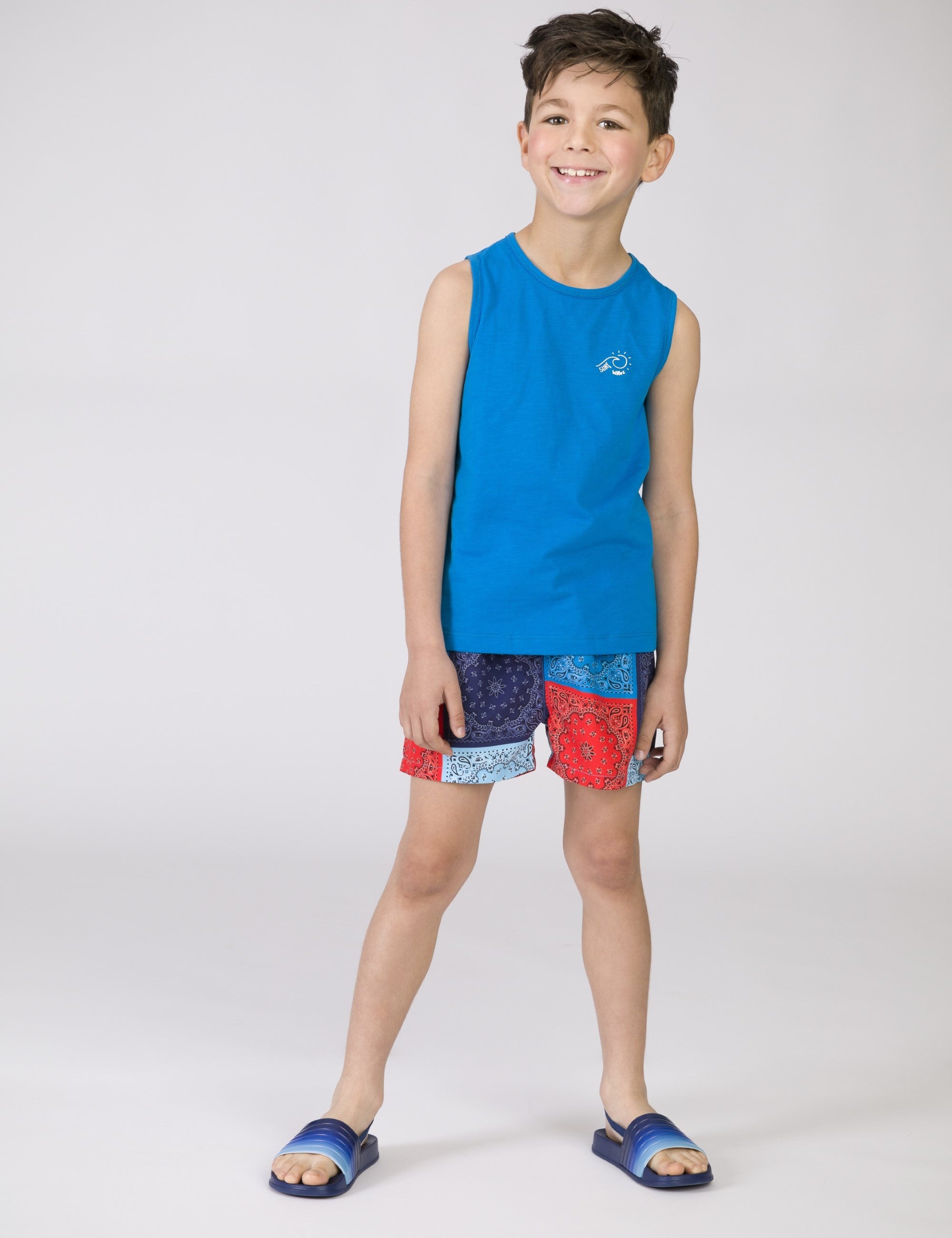 Camiseta de niño azulon VERANO/Charanga