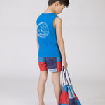Camiseta de niño azulon VERANO/Charanga