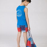 Camiseta de niño azulon VERANO/Charanga