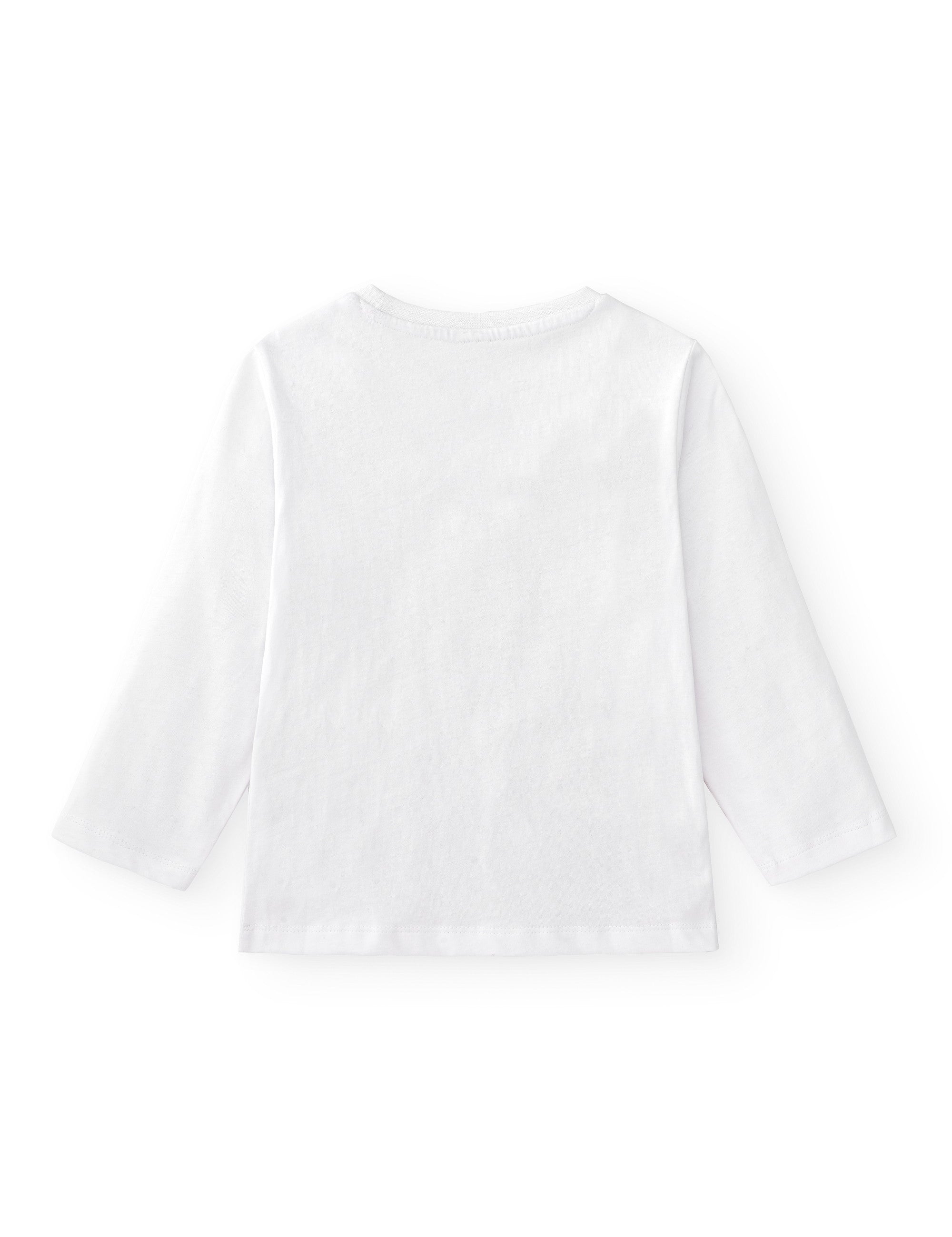 Camiseta de niño en color blanco con dibujo Charanga
