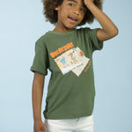 Camiseta de niño kaki VERANO/Outlet