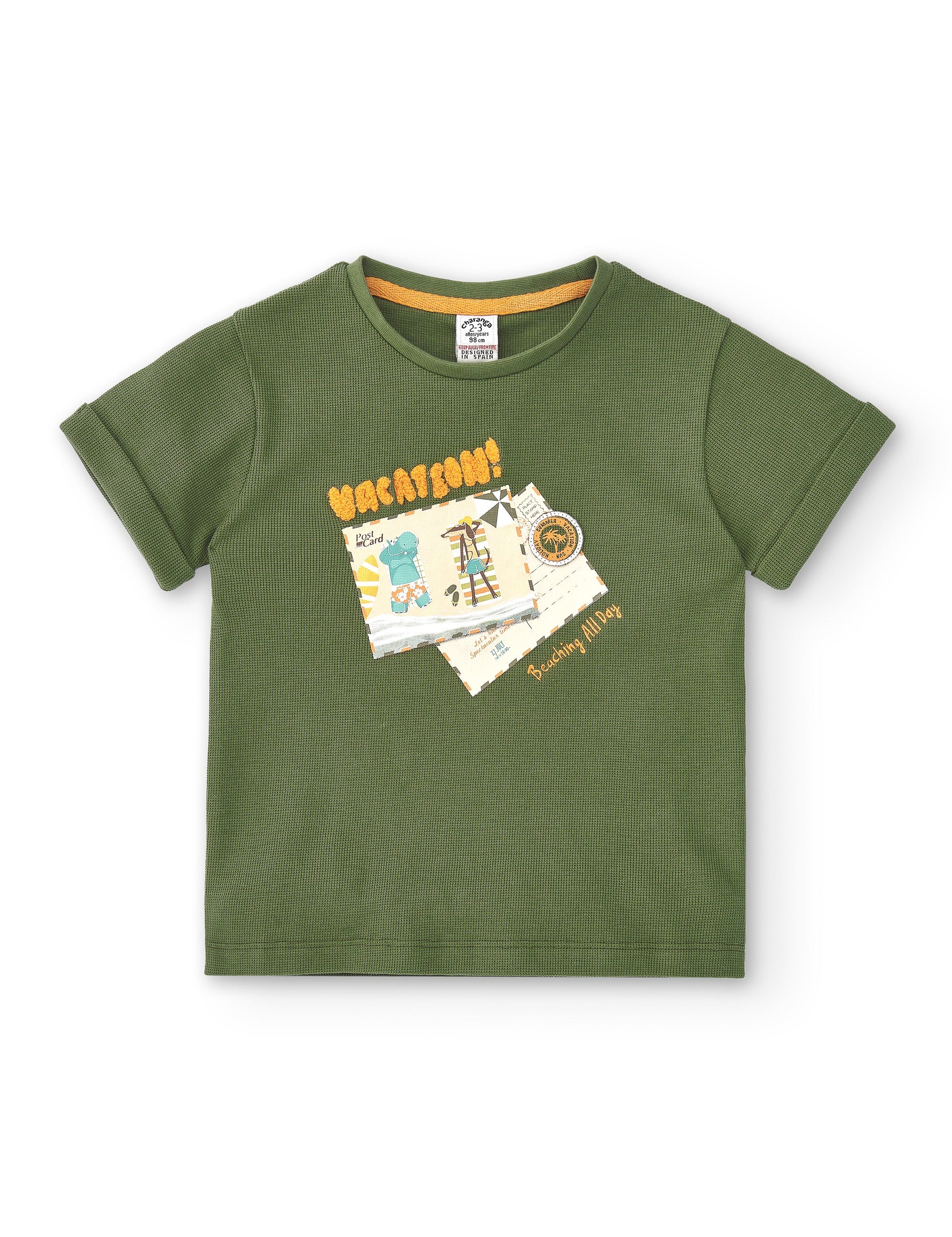 Camiseta de niño kaki VERANO/Outlet