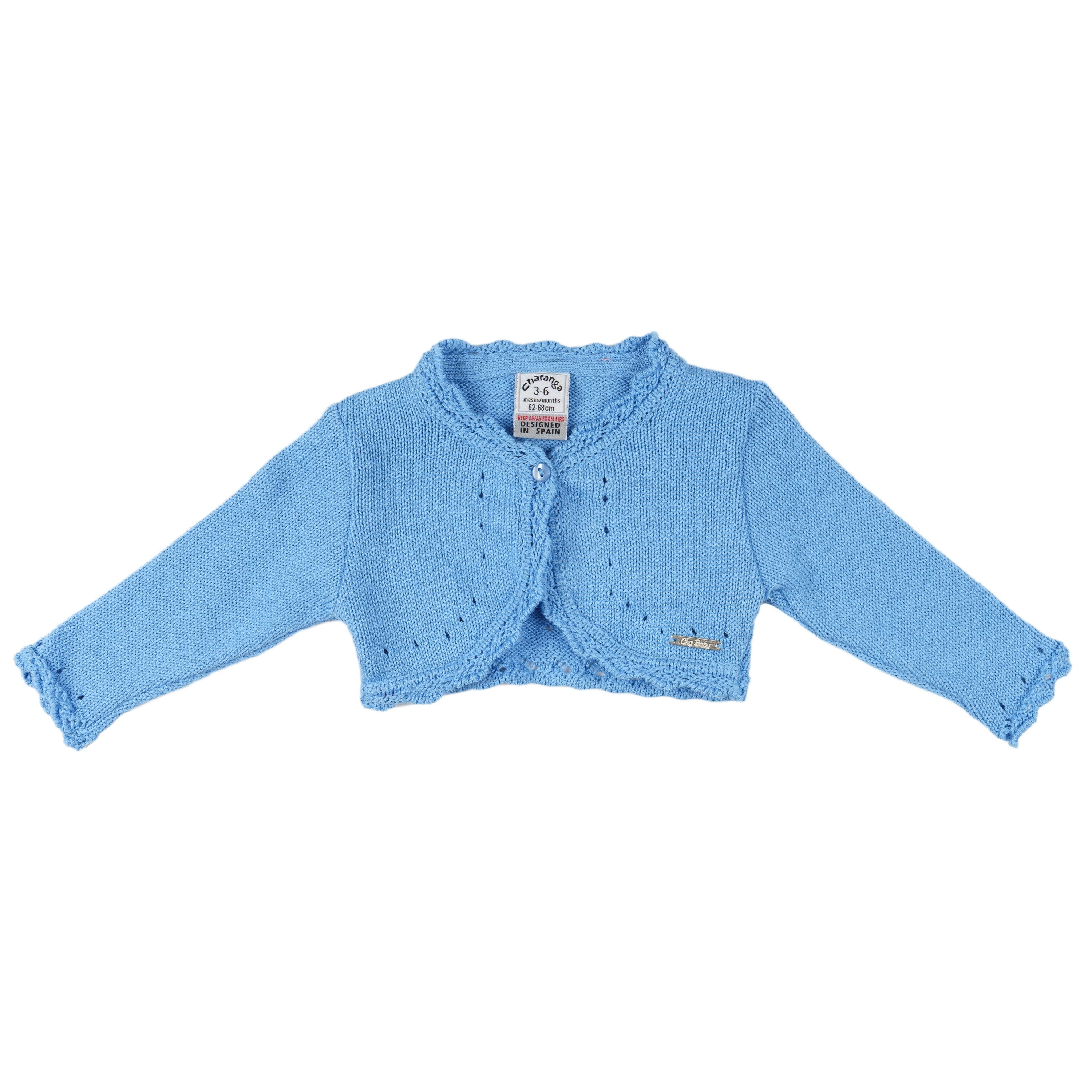 Light blue baby cardigan best sale