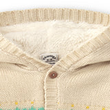Cárdigan de bebé multicolor con capucha Outlet