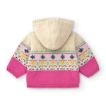 Cárdigan de bebé multicolor con capucha Outlet