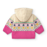 Cárdigan de bebé multicolor con capucha Outlet