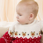 Jersey de recién nacido multicolor estilo navideño Charanga