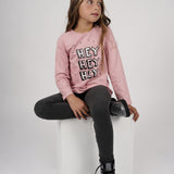 Legging de NIÑA antracita básico wish Charanga