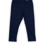 jogger niña marino felpa con cintura elástica