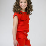 Mono de niña rojo VERANO/Outlet