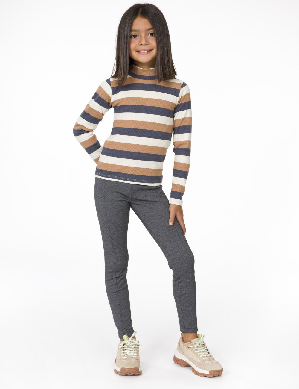 Pantalón de niña color gris y antracita Charanga