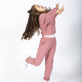 Pantalón de niña rosa suave