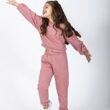 Pantalón de jogging niña rosa