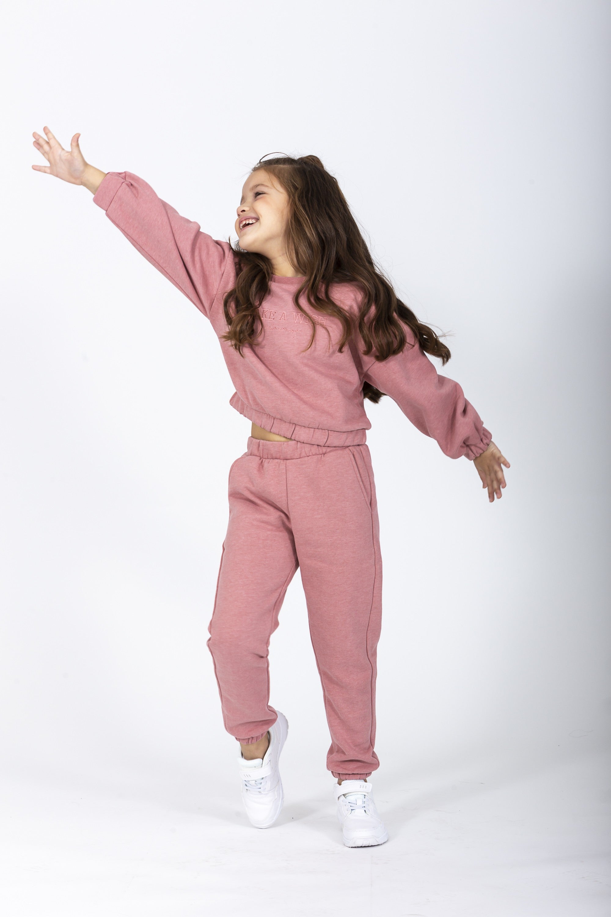 Pantalón de jogging niña rosa