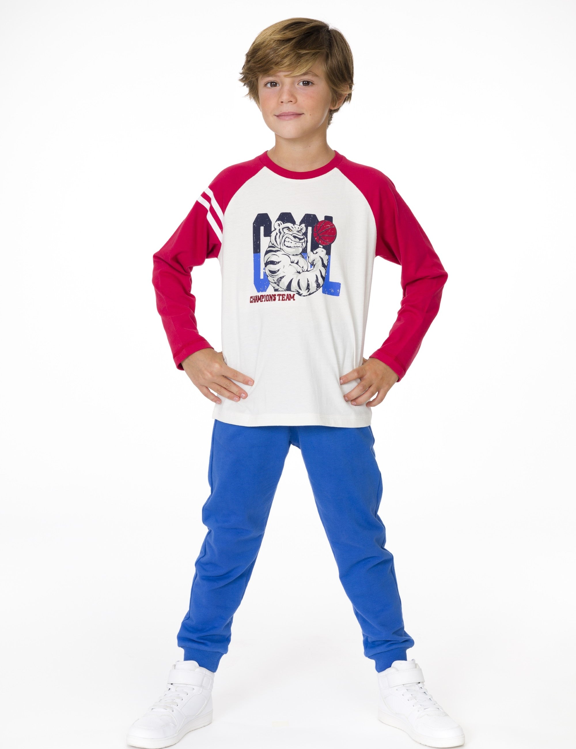 Pantalón de NIÑO azul algodón Charanga