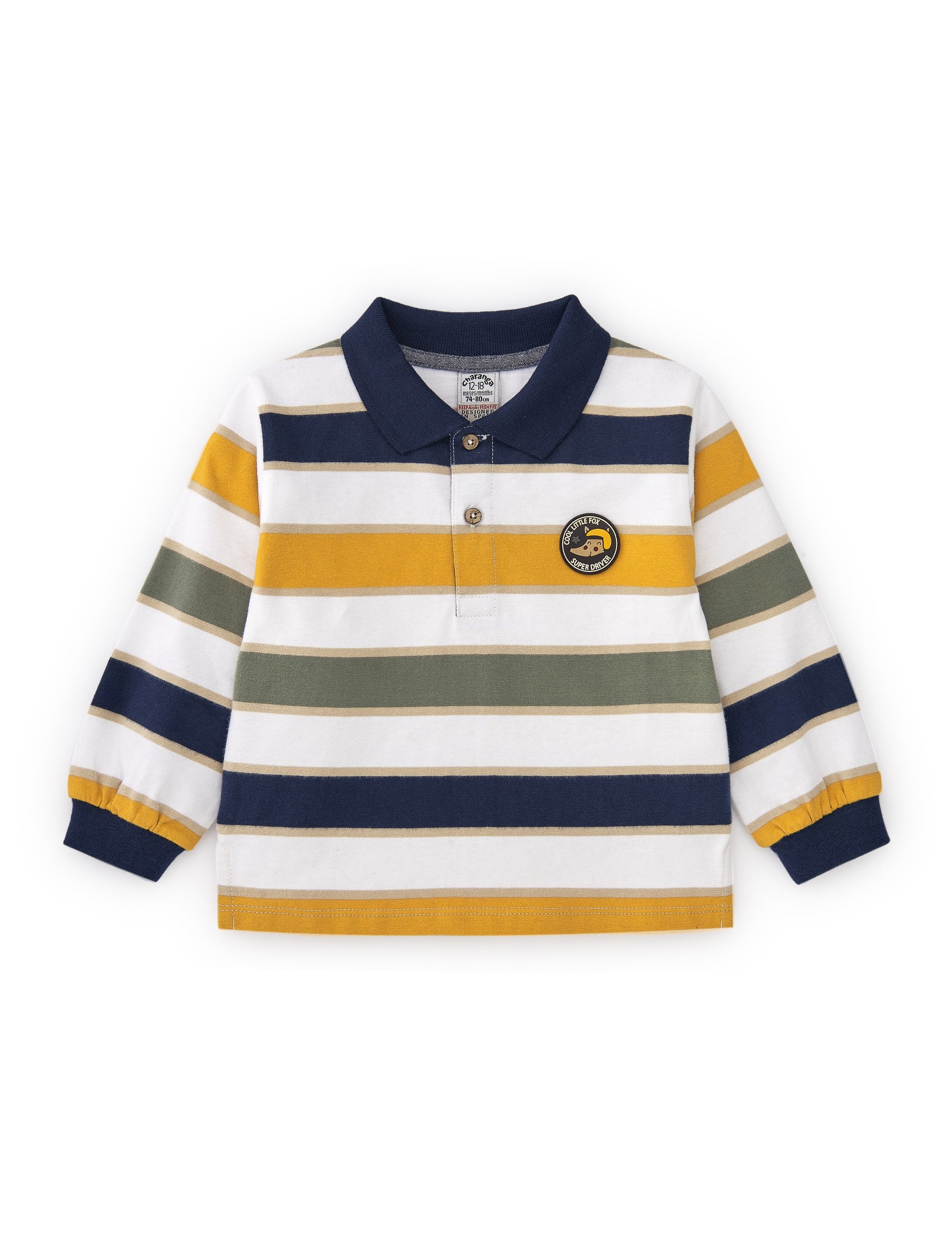 Polo de bebé a rayas Charanga