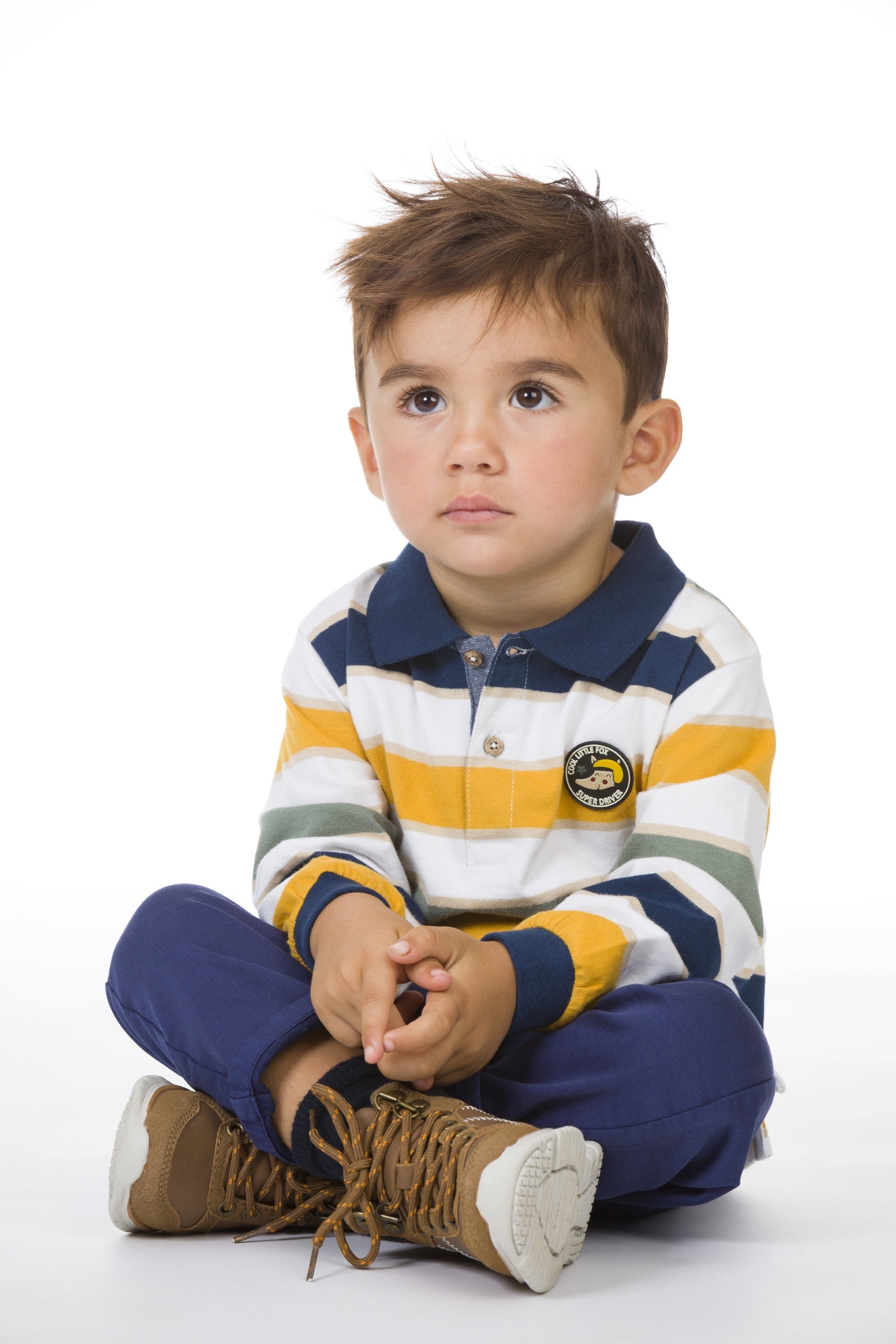 Polo de bebé a rayas Charanga