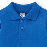 Polo de bebé azulón básico manga larga Charanga