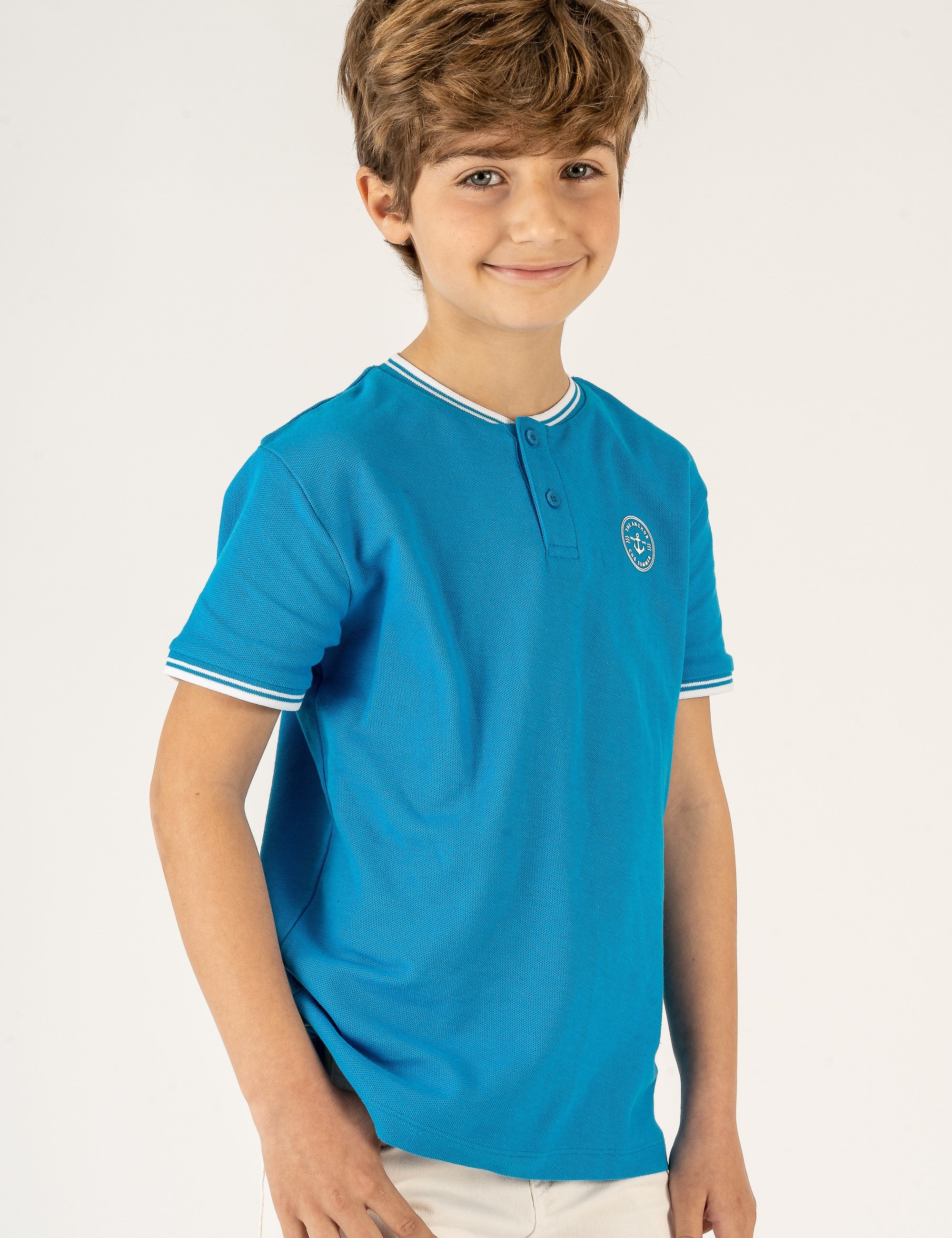 Polo de niño azulon VERANO/Charanga