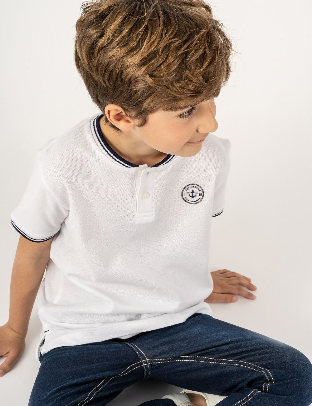 Polo de niño blanco VERANO/Charanga