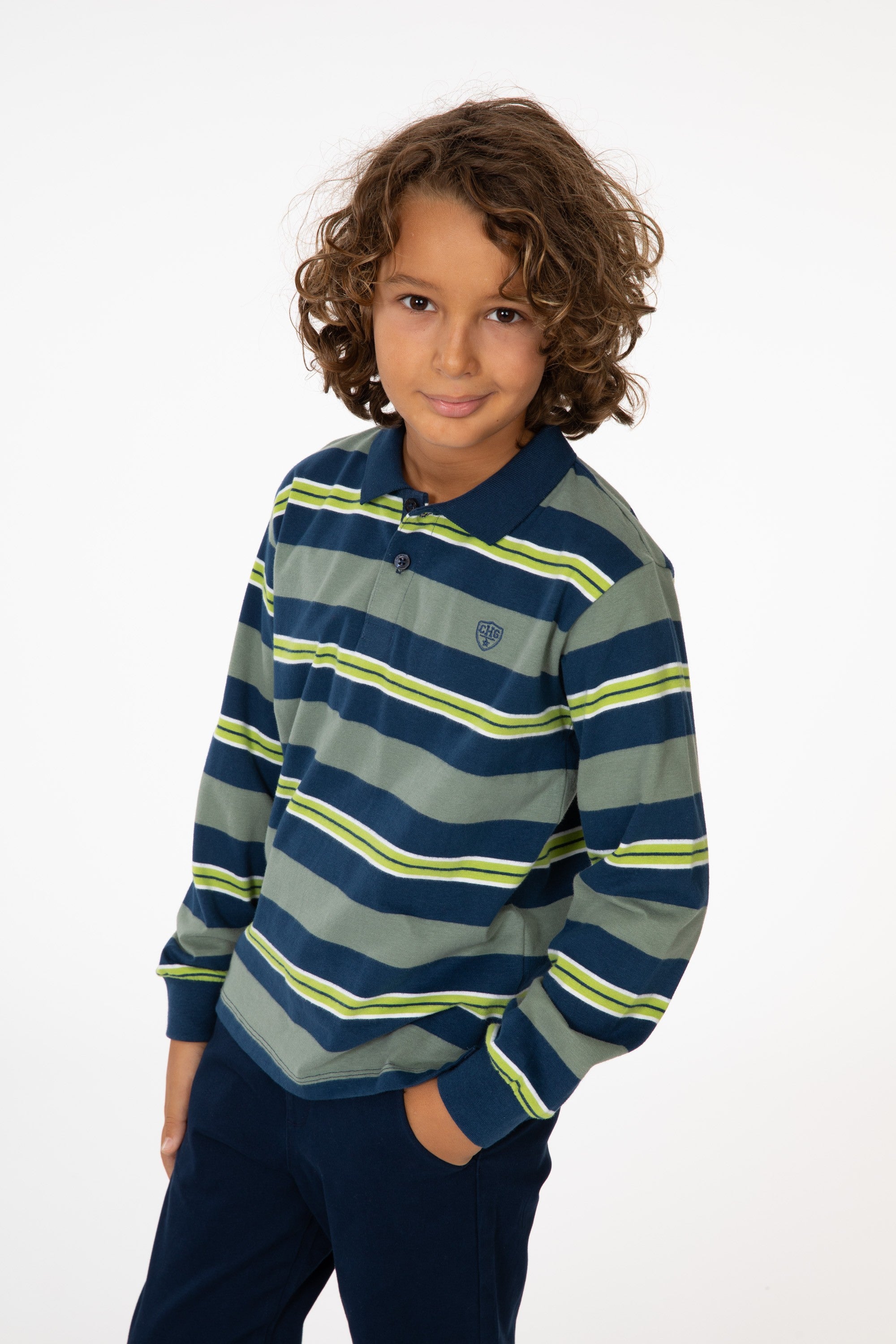 Polo de niño kaki Charanga