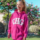 Sudadera abierta de NIÑA fucsia CHG Charanga