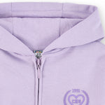 Sudadera de niña morado VERANO/Charanga