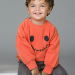 Sudadera de bebé naranja calabaza Charanga