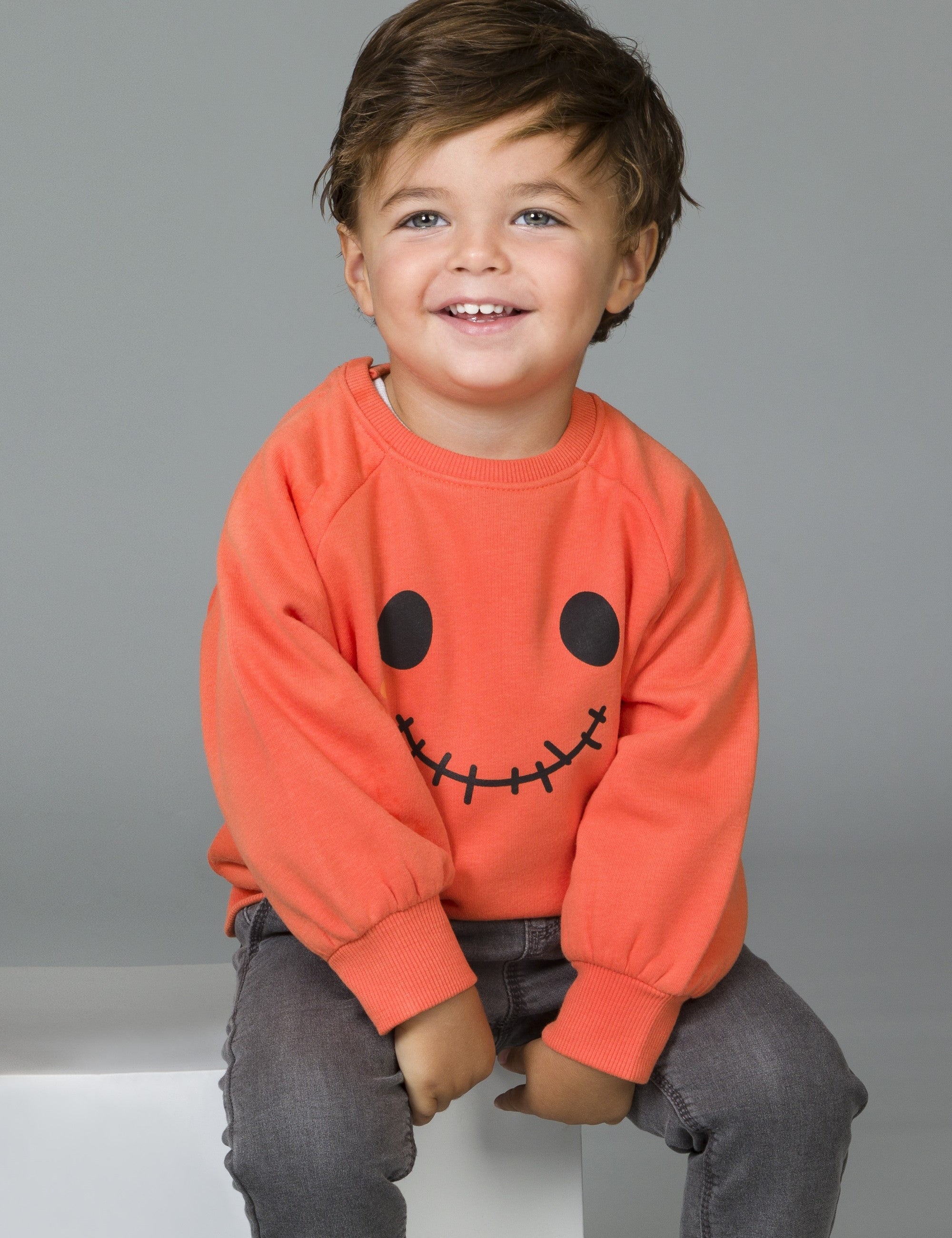 Sudadera de bebé naranja calabaza Charanga