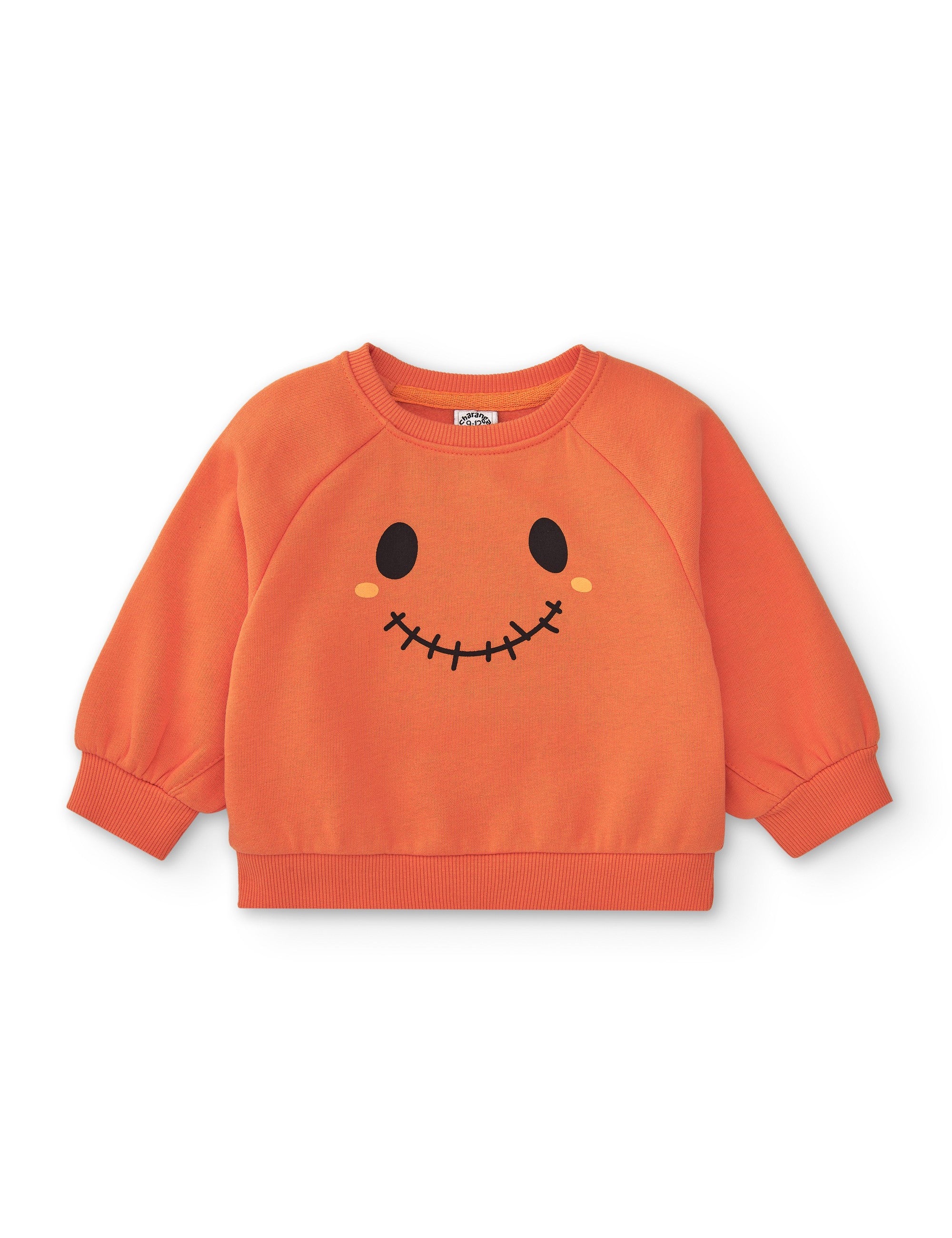 Sudadera de bebé naranja calabaza Charanga
